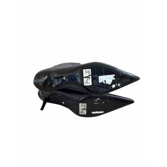 Schutz Mikki Leather Kitten Zip Booties Size 7 Pointed Toe Side Zip - Picture 8 of 8